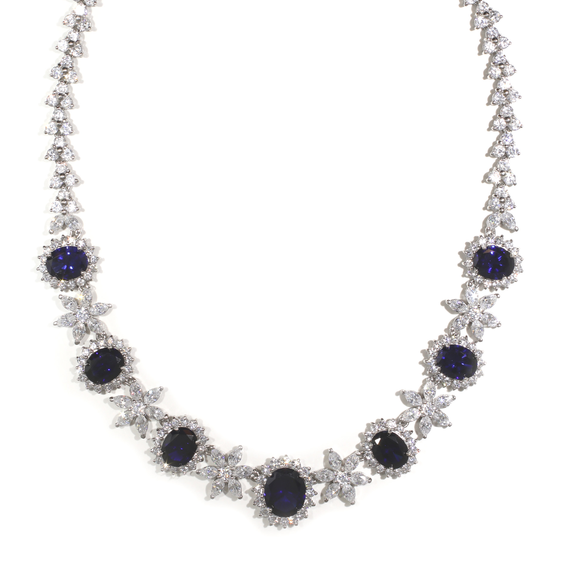 Tamara G Designs | Floral Inspired Sapphire Necklace