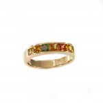 Sunset Sapphire Mens Ring